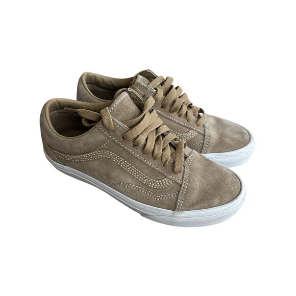Shoes - Vans Old Skool Suede Beige Skate Shoes Mens 5 Womens 6.5 PFC-Free